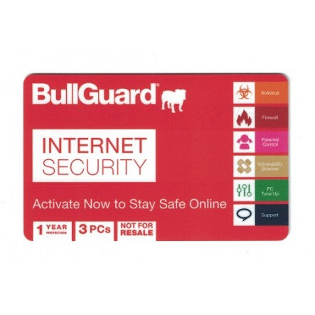 BullGuard Internet Security - 1 Year - 3 PCs