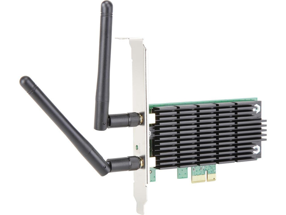 TP-LINK (Archer T4E) AC1200 (300+867) Wireless Dual Band PCI Express Adapter, 2 x External Antenna