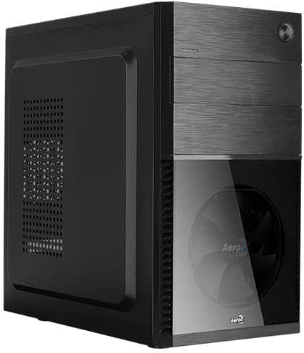Aerocool CS-105 Cosmo Mini-ITX, Micro ATX PC Case, Mini Tower Case, 12cm RGB Fan, Black