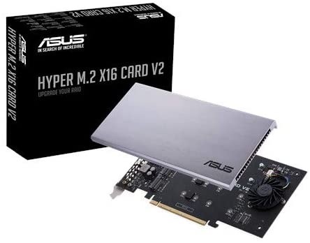 Asus Hyper M.2 x16 Card V2, Connect 4 x PCIe 3.0 M.2 SSDs through the PCIe x8 or x16 slot, I/O Device
