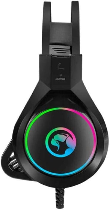 Marvo Scorpion HG8901 Stereo Sound RGB LED Gaming Headset, Omnidirectional Microphone, Black