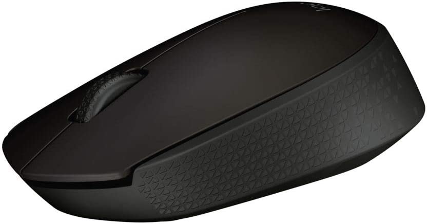 Logitech B170 Wireless Optical Mouse, USB, 3 Button, 2.4 GHz, Ambidextrous, for PC / Mac / Laptop