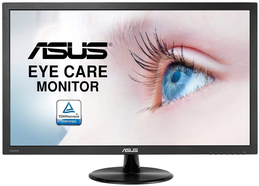 Asus VP247HAE Eye Care Monitor 23.6 Inch, Full HD, Flicker Free, Blue Light Filter, Anti Glare, Black