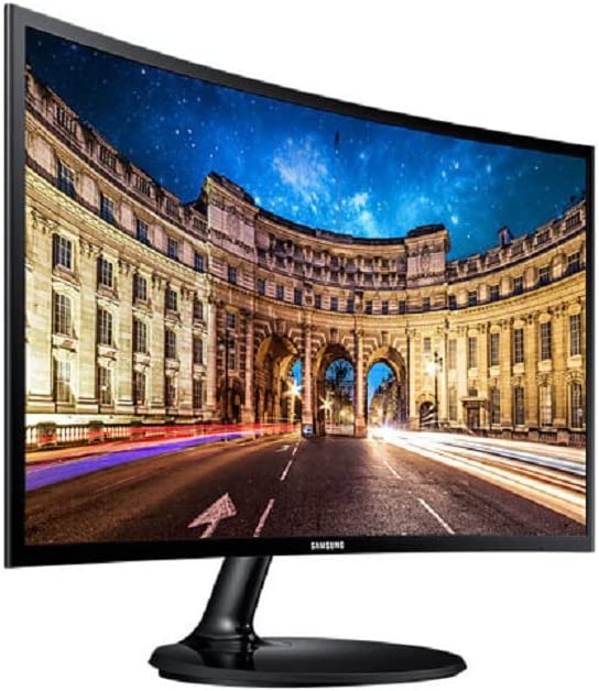 Samsung 24" Curved Gaming Monitor, LED Full HD 1920 x 1080 (1080p), HDMI, VGA, D-SUB, Headphone, LC24F390FHRXEN, Black