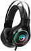 Gaming Headset RGB LED with Microphone, Black Headphone for Gaming