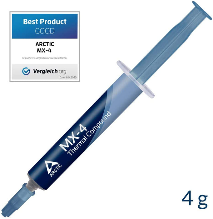 Arctic MX-4 Thermal Compound, 4g Syringe, 8.5W/mK Thermal Paste for all processors (CPU, GPU-PC, XBOX, PS4)