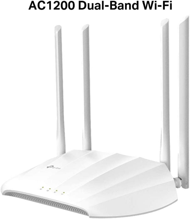 TP-LINK (TL-WA1201) AC1200 (867+300) Dual Band Wireless Access Point, MU-MIMO, Multi-mode - Range Extender, Multi-SSID, Client