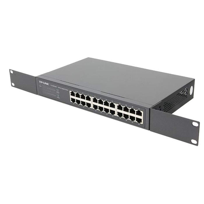 TP-LINK (TL-SG1024D) 24-Port Gigabit Unmanaged Desktop/Rackmount Switch, Steel Case