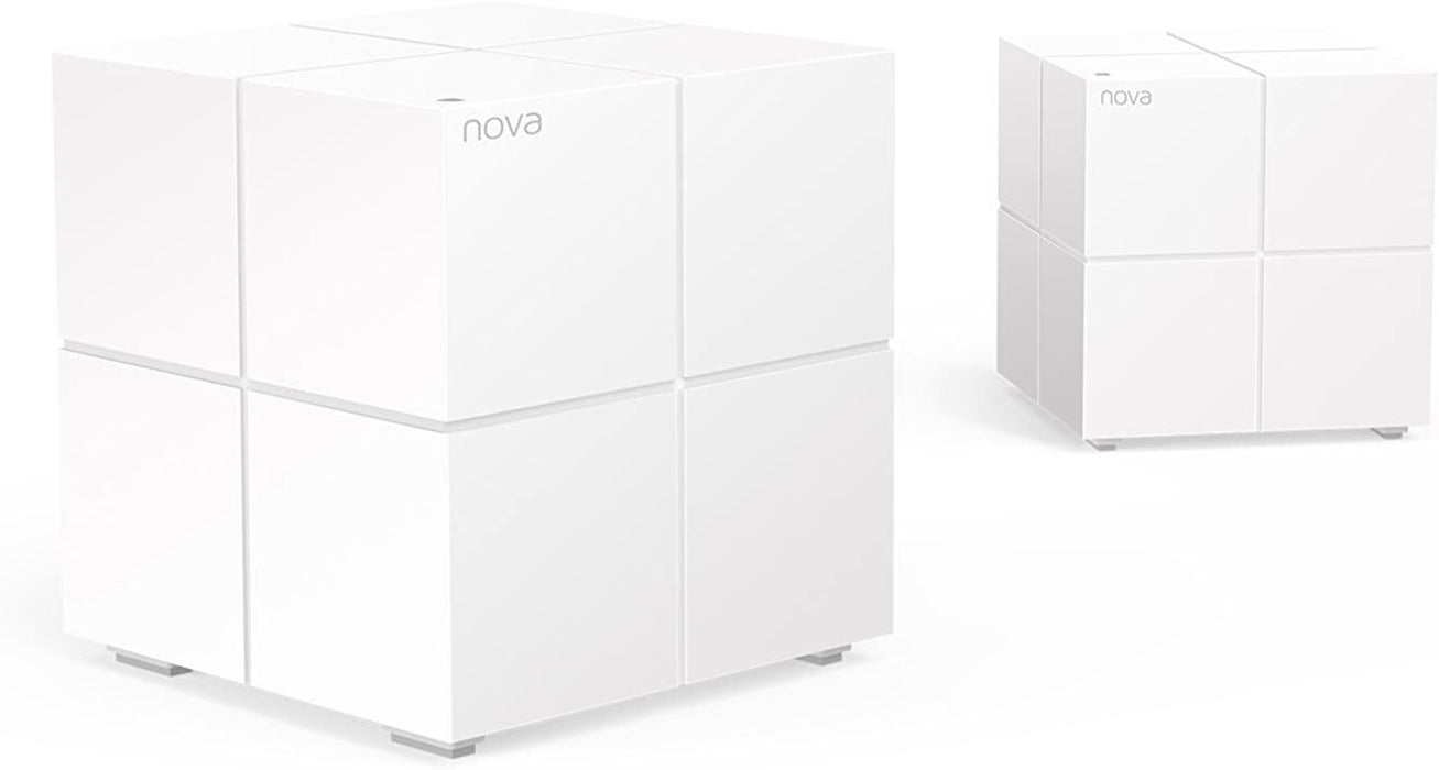 Tenda Nova MW6-2 Whole Home Mesh Wi-Fi System; Get Rid of Wi-Fi Dead Zones 4000sq² Wi-Fi Coverage, Two Gigabit Network Ports, App Control, Easy Set Up