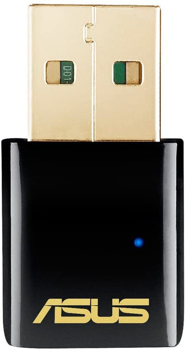 Asus (USB-AC51) AC600 (433+150) AC Wireless Dual Band Nano USB Adapter, Graphical Easy Interface