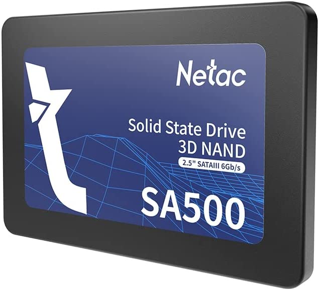 Netac 2.5" 1TB SA500 SSD, SATA3, 3D TLC NAND, R/W 530/475 MB/s, 7mm, Solid State Drive