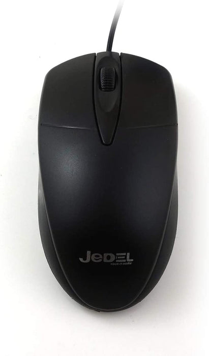 Jedel USB Wired Mouse, Comfortable, 1000Dpi High-performance Optical PC Computer Corded Mice for Laptop, Windows 7/8/10/XP, Vista and Mac OS etc.