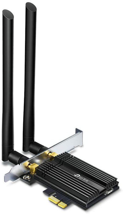 TP-LINK (ARCHER TX50E) AX3000 (574+2402) Wireless Dual Band PCI Express Adapter, Bluetooth 5.0, WPA3