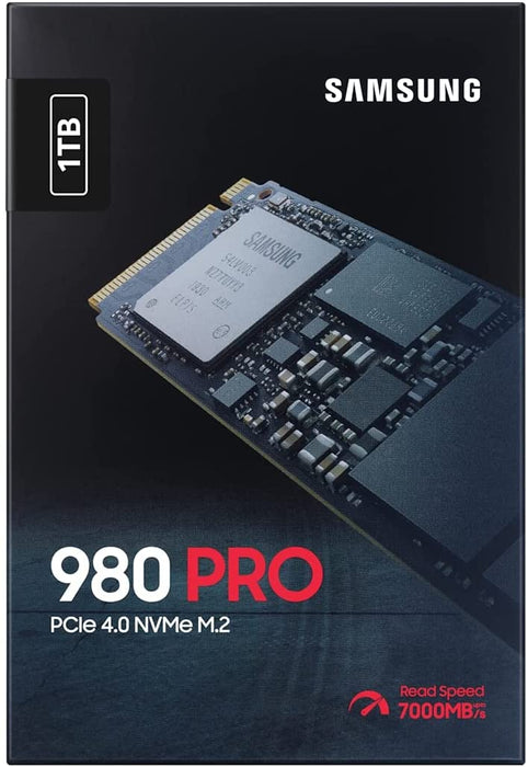 Samsung 980 PRO 1TB M.2 SSD, M.2 2280, PCIe 4.0, 7000MB/s, Internal SSD for Desktop, Laptop, Gaming Console
