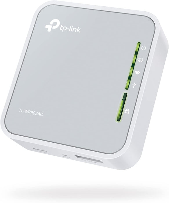 TP-LINK (TL-WR902AC) AC750 (433+300) Wireless Dual Band Travel Router, 3G/4G, USB