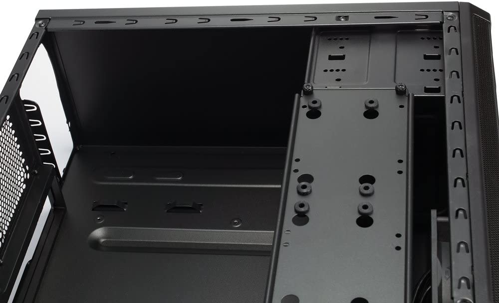 Fractal Design Core 1100 PC Case, Micro-ATX, Brushed Aluminium-look, 350mm GPU Support, No Fans, USB 3.0