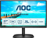 AOC 27 inch Full HD Wide screen Monitor, 75Hz, 4ms, Frameless Design WLED 1920x1080, 27B2AM