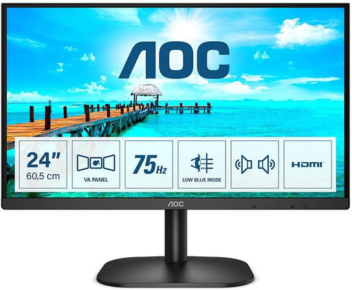 AOC 24" full HD Monitor 75Hz, Flicker Free Monitor
