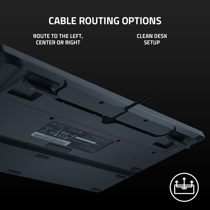 Razer Ornata V3 X Gaming Keyboard Low Profile with Chroma RGB, Hybrid Membrane Switch, Ergonomic Wirst Rest