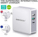 MacBook Pro Type-C Laptop Charger 65W Power Adapter with UK and EU plug adapters
