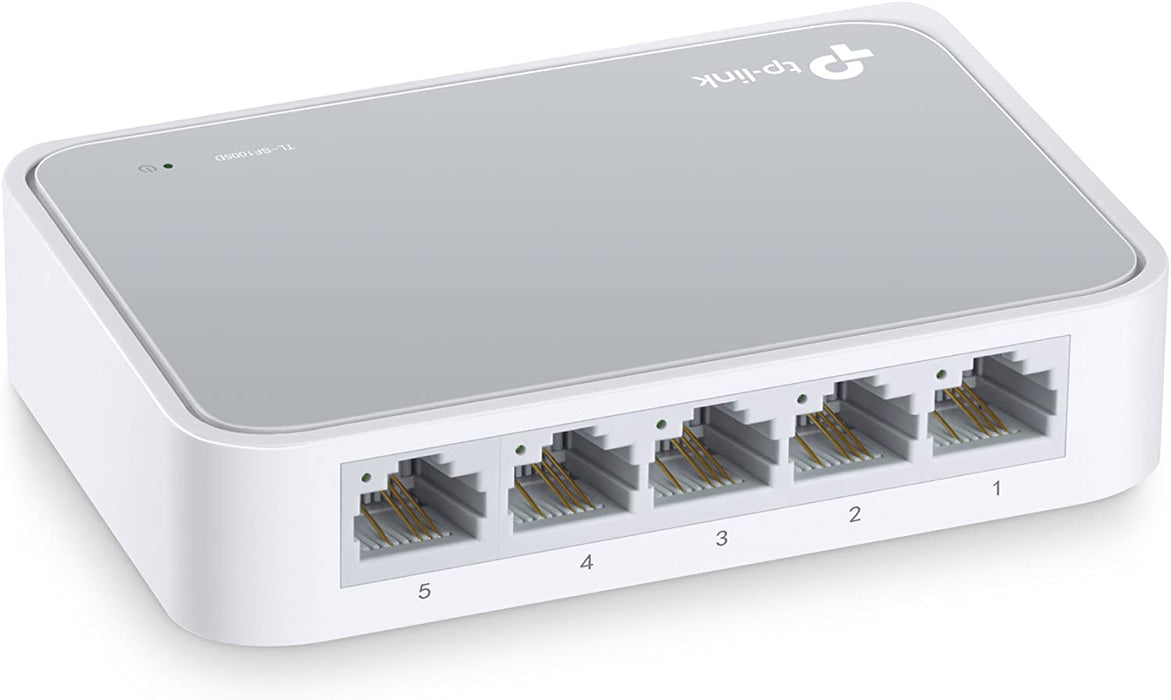 TP-Link 5-Port 10/100 Mbps Desktop Ethernet Switch/Hub, Ethernet Splitter, TL-SF1005D