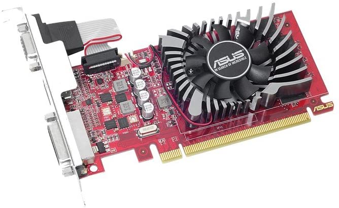 Asus Radeon R7 240 Graphics Card, 2GB DDR5, PCIe3, VGA, DVI, HDMI, 780MHz Clock, Low Profile (Bracket Included), GPU