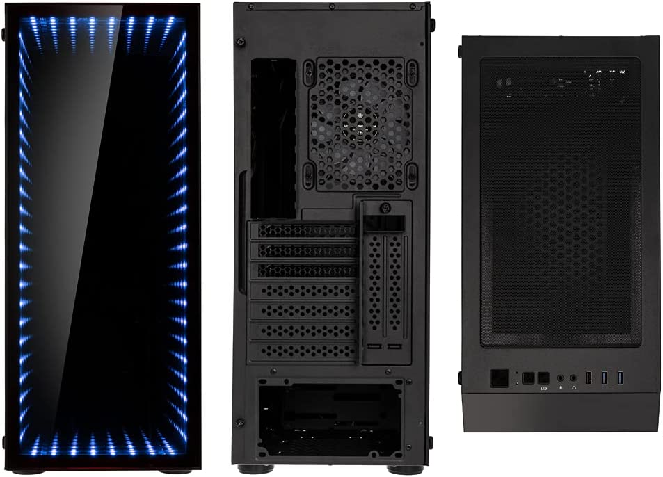 Kolink Void Rift ARGB Midi Tower Gaming Case, Tempered Glass, ATX Desktop PC Case Black
