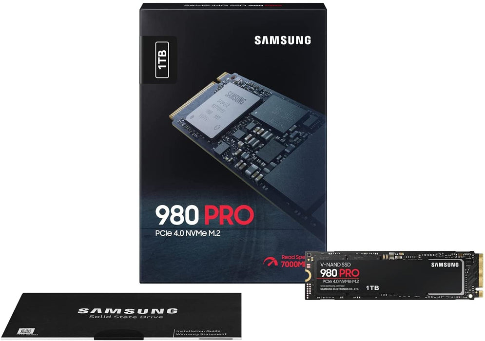 Samsung 980 PRO 1TB M.2 SSD, M.2 2280, PCIe 4.0, 7000MB/s, Internal SSD for Desktop, Laptop, Gaming Console