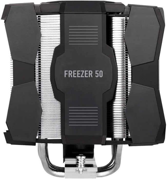 Arctic Freezer 50 Dual Tower ARGB Heatsink & Fan w/ RGB Controller, Intel & AMD Sockets, 6 Direct Touch Heatpipes, 120/140mm Fans, Air Cooler
