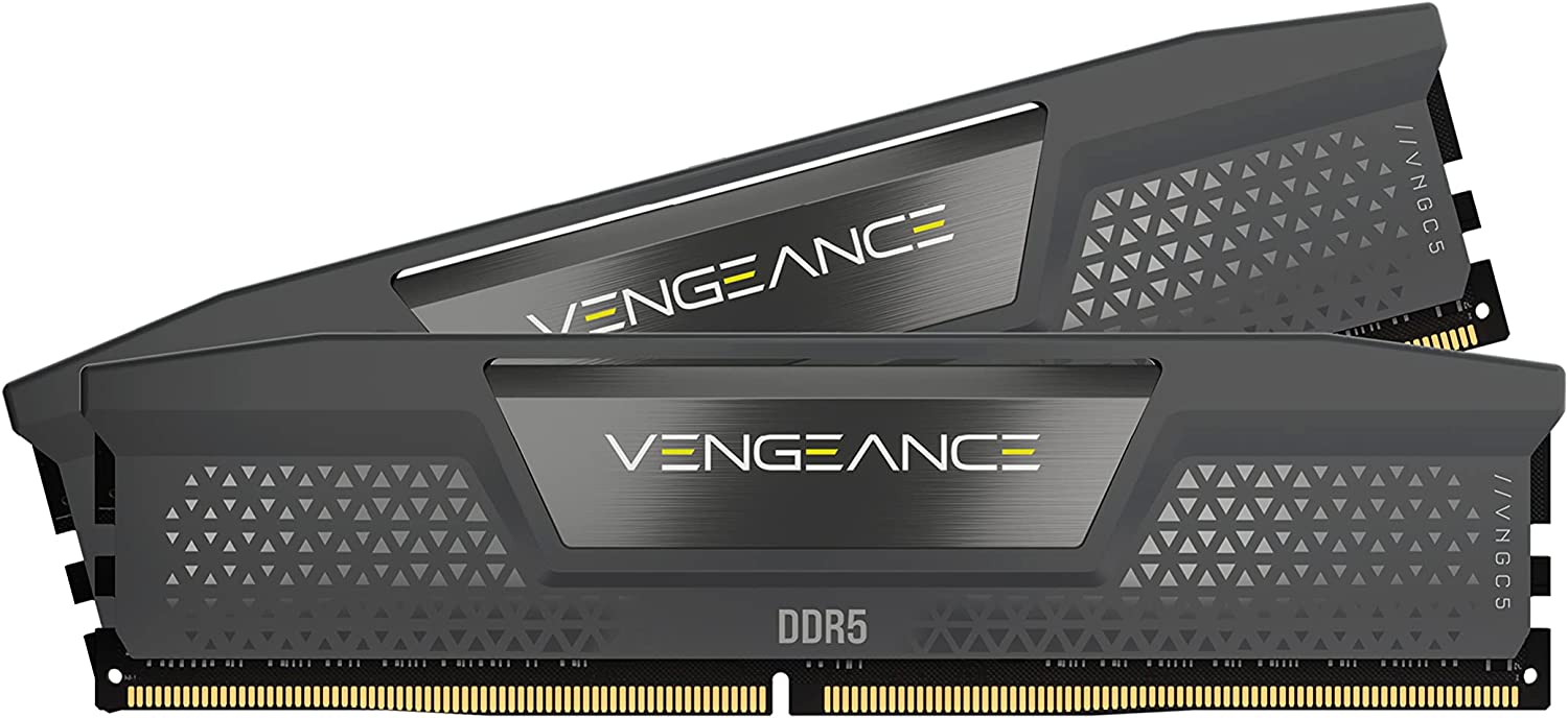 Corsair Vengeance 32GB Kit (2 x 16GB) RAM, DDR5, 5200MHz (PC5-41600), CL40, 1.25V, AMD Optimised, DIMM Memory