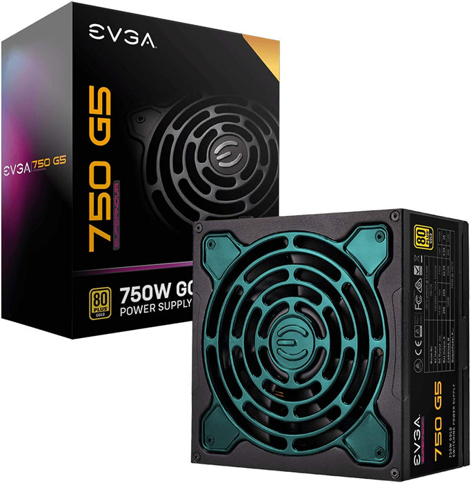 Evga Supernova 750 G5 750W PSU, 80 Plus Gold, Fully Modular, Eco Mode With Fdb Fan, Includes Power on Self Tester, Compact 150Mm Size, Power Supply