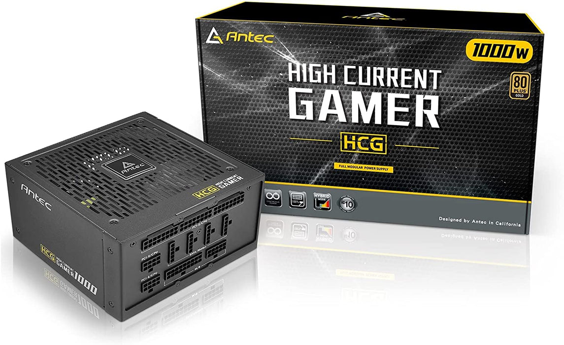 Antec 1000W Power Supply, High Current Gamer PSU, Fully Mdular, 80 Plus Gold