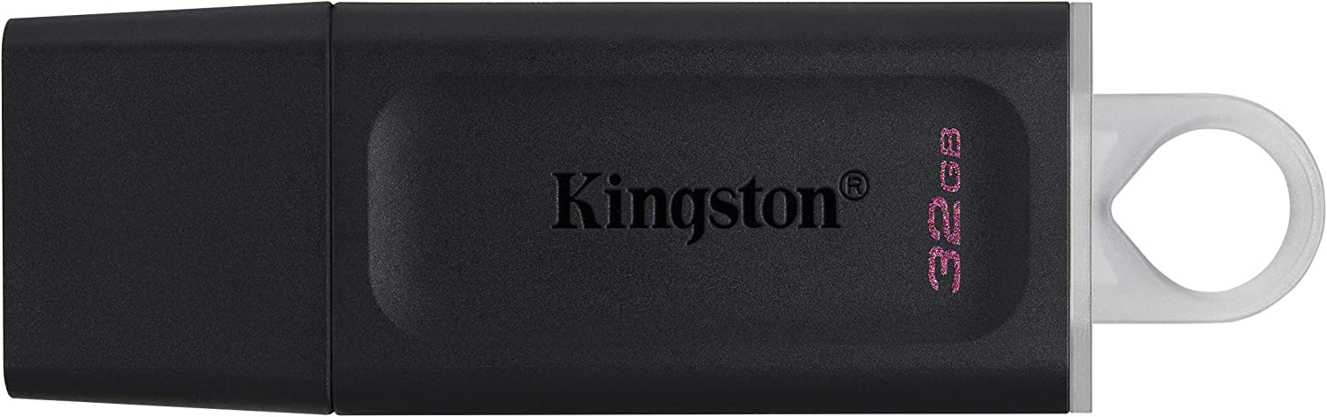 Kingston 32GB DataTraveler Exodia Flash Drive USB 3.2 Gen 1 with Protective Cap and Keyring, USB Memory Stic, Pen Drive