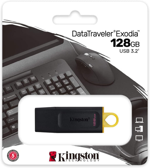 128gb DataTraveler Exodia Pen Drive, USB 3.2 Flash Drive Kingston