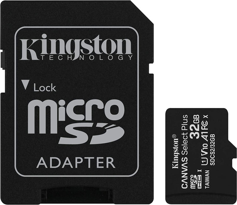 Kingston 32GB microSD Card included SD Adapter, UHS-I Flash Card, Select Plus