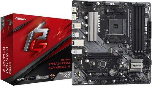 AsRock B550 AMD Motherboard, Micro ATX AM4 DDR4 Gaming Motherboard