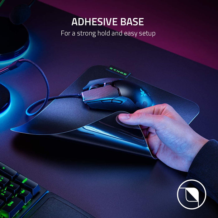 Razer Shex V3 Large Size Mouse Pad, Ultra Thin Gaming Mouse Mat, Polycarbonate, Non Slip Rubber Base, Black