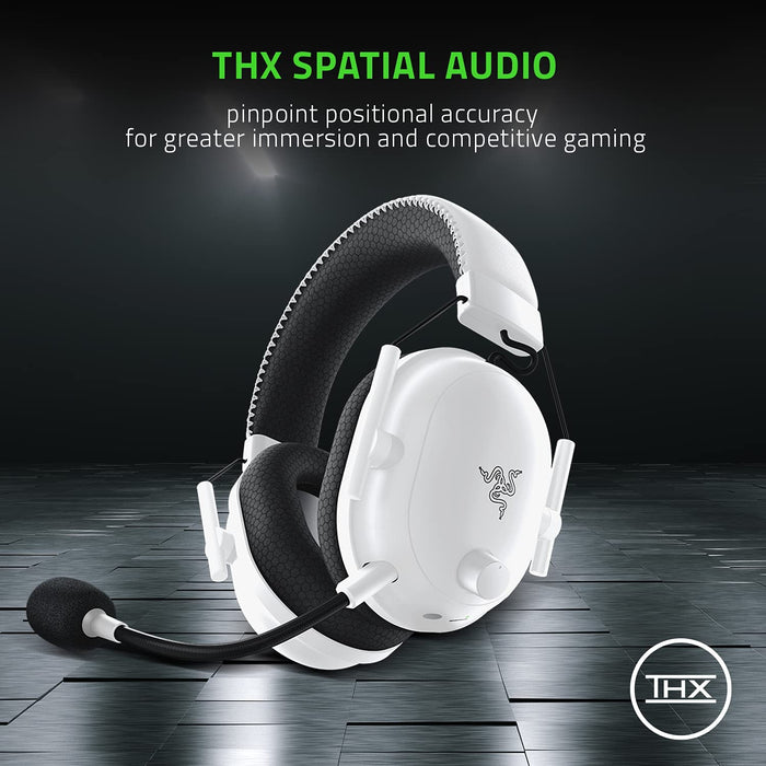 Razer BlackShark V2 Pro - Wireless Premium Esports Gaming Headset (Wireless Headphones with 50mm Drivers) White