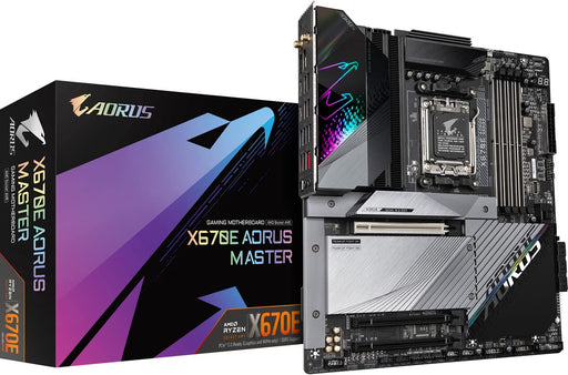 Gigabyte X670E gaming motherboard Aorus Master E-ATX AM5 DDR5 AMD Motherboard