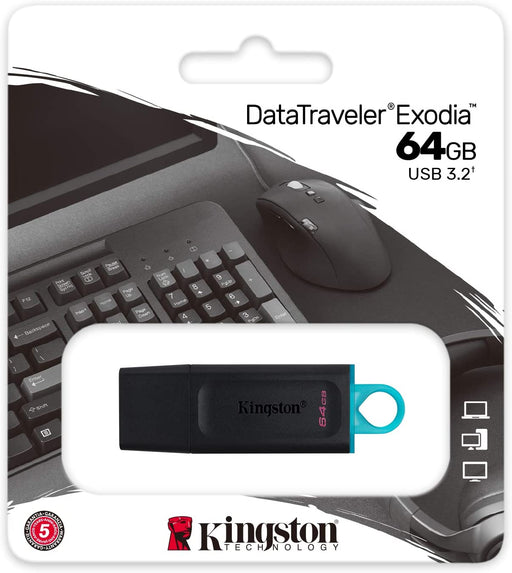 USB Flash Drive 64GB Data Traaveler Exodi, USB 3.2