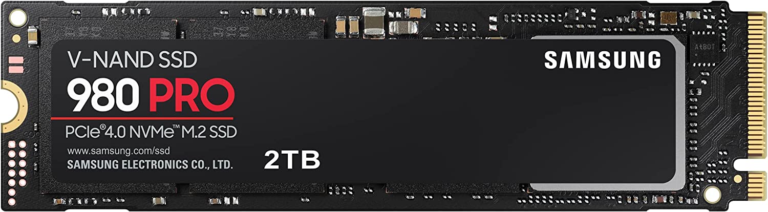 Samsung 980 Pro M.2 SSD 2TB PCIe 4.0, NVMe M.2 Solid State Drive