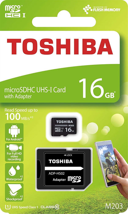 Toshiba microSDHC UHS-I - 16GB Memory Card