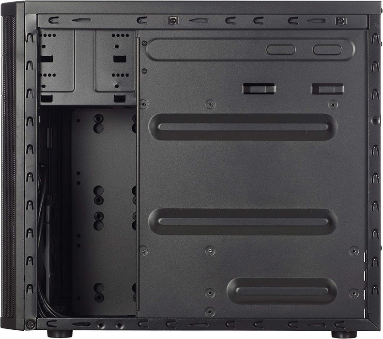 Fractal Design Core 1100 PC Case, Micro-ATX, Brushed Aluminium-look, 350mm GPU Support, No Fans, USB 3.0