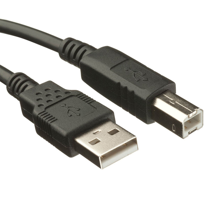 USB A to B Printer Cable, 5m, Black