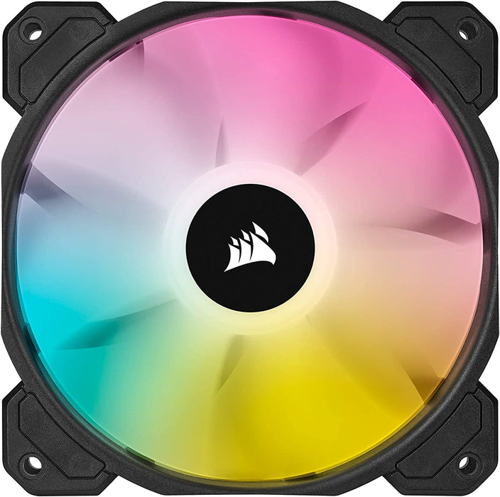 Corsair iCUE SP120 ELITE Performance 12cm PWM RGB 120mm Case Fan, 8 ARGB LEDs, Hydraulic Bearing, Single Fan Expansion Pack