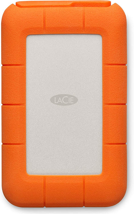 LaCie Rugged USB-C, 2TB, Portable External Hard Drive, Drop, Shock, Dust, Rain Resistant