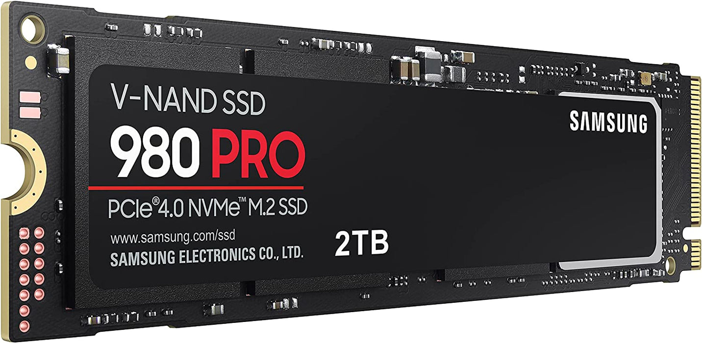 Samsung 980 PRO 2TB M.2 SSD PCIe 4.0, NVMe M.2 Solid State Drive for Desktop, Laptop, Gaming Console, PS5