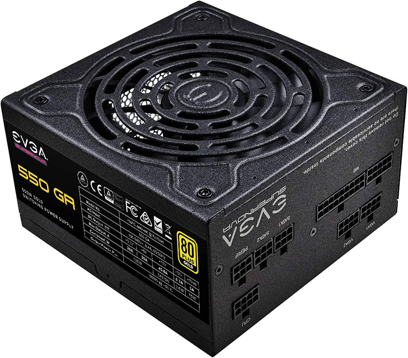 Evga Supernova 550 Ga 550W PSU, 80 Plus Gold, Fully Modular, Eco Mode, Power Supply