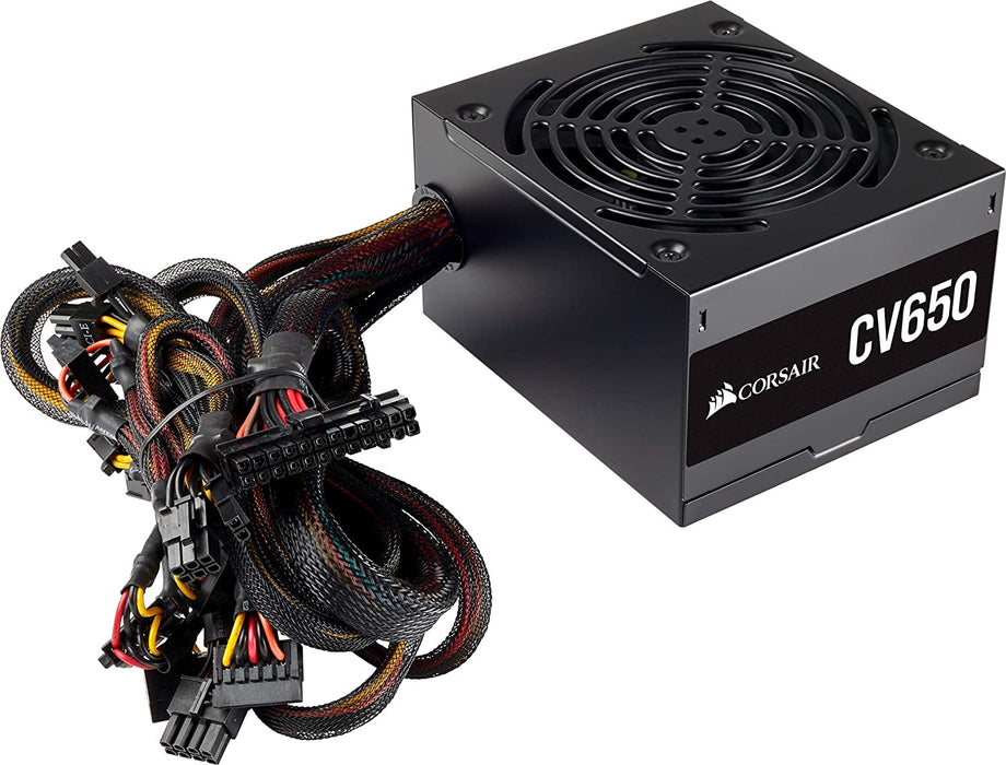 Corsair 650W Power Supply CV Series CV650 PSU, Sleeve Bearing Fan, Fully Wired, 80+ Bronze