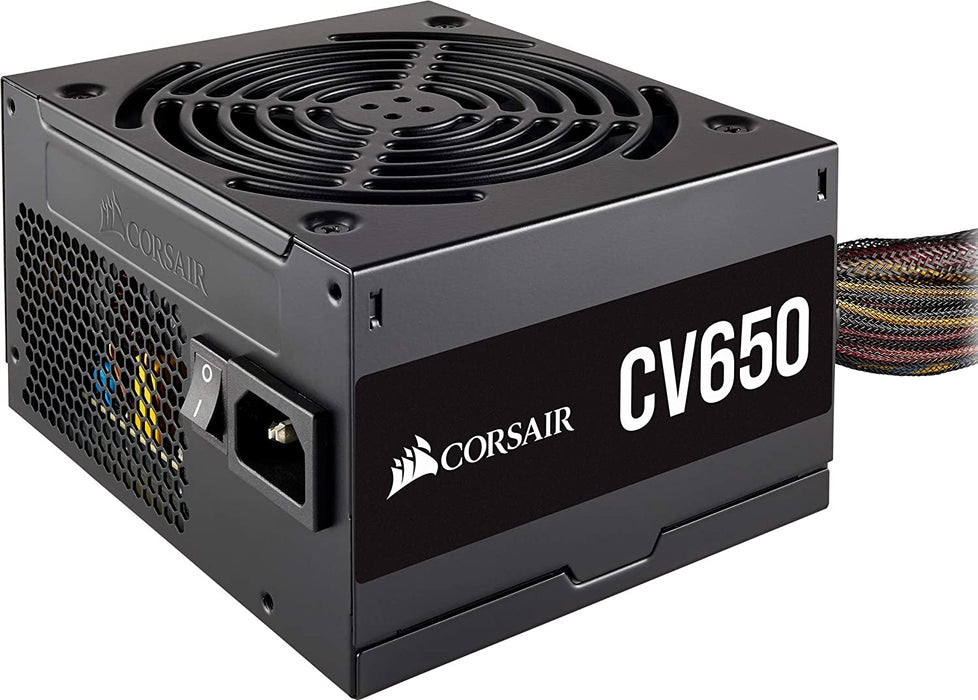 Corsair 650W Power Supply CV Series CV650 PSU, Sleeve Bearing Fan, Fully Wired, 80+ Bronze